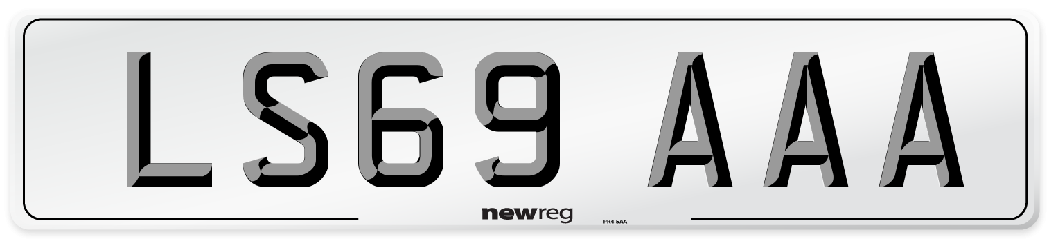 LS69 AAA Number Plate from New Reg